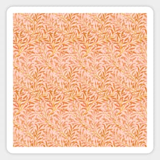 William Morris Willow Bough Orange on Peach Magnet